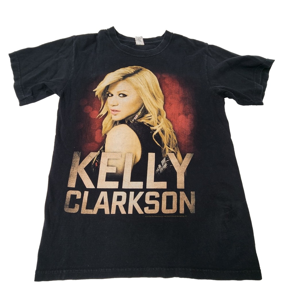 Kelly Clarkson Summer Tour 2013 Women's Short Sleeve Tee T Shirt Small Anvil Blk